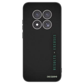 Picasee silikonski črni ovitek za Xiaomi Redmi Note 15 Pro 5G - Results x Excuses