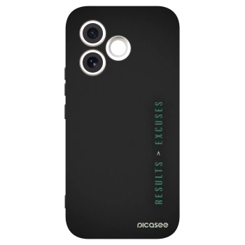 Picasee silikonski črni ovitek za Honor 600 Lite - Results x Excuses