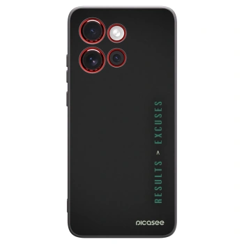 Picasee silikonski črni ovitek za Motorola Edge 60 Neo 5G - Results x Excuses