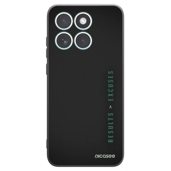 Picasee silikonski črni ovitek za Motorola Edge 70 Fusion - Results x Excuses