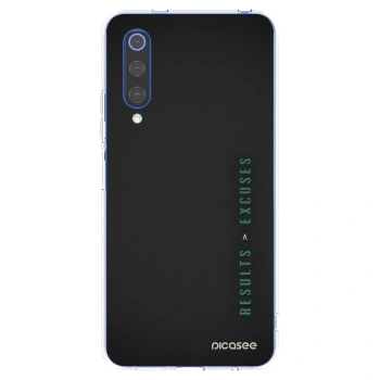 Picasee silikonski prozorni ovitek za Xiaomi Mi 9 SE - Results x Excuses