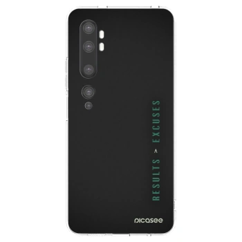 Picasee silikonski prozorni ovitek za Xiaomi Mi Note 10 (Pro) - Results x Excuses