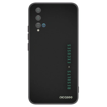 Picasee silikonski črni ovitek za Huawei Nova 5T - Results x Excuses