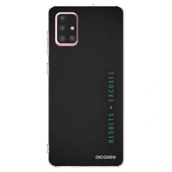 Picasee silikonski prozorni ovitek za Samsung Galaxy A71 A715F - Results x Excuses