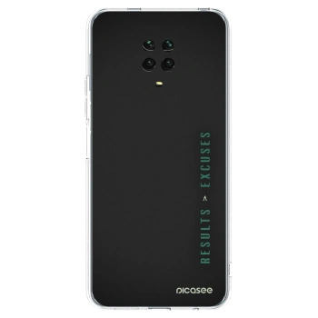 Picasee silikonski prozorni ovitek za Xiaomi Redmi Note 9 Pro - Results x Excuses