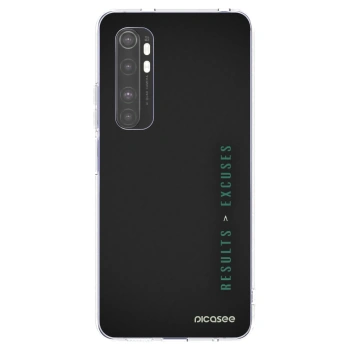 Picasee silikonski prozorni ovitek za Xiaomi Mi Note 10 Lite - Results x Excuses