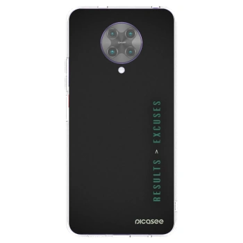 Picasee silikonski prozorni ovitek za Xiaomi Poco F2 Pro - Results x Excuses