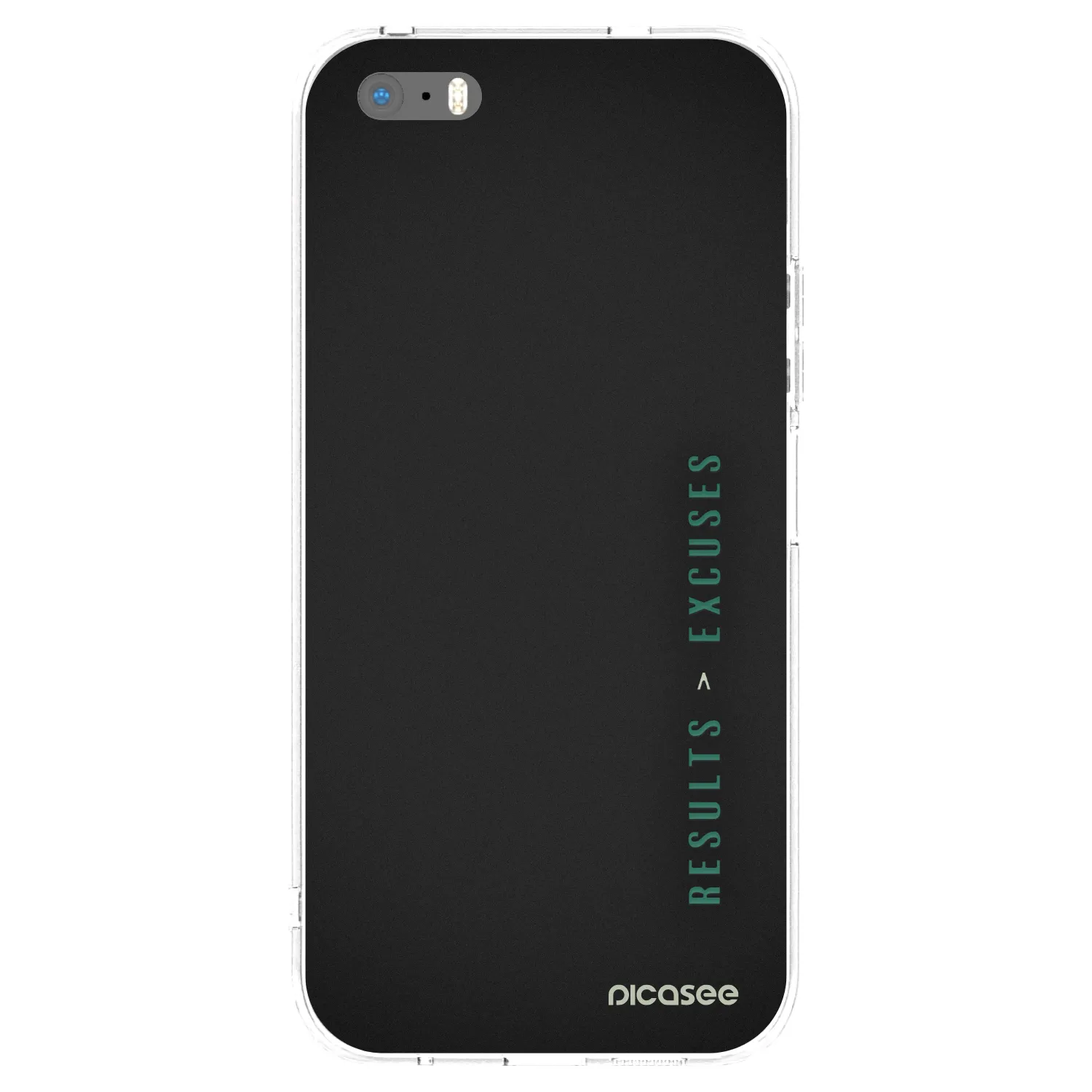 Picasee silikonski prozorni ovitek za Apple iPhone 5/5S/SE - Results x Excuses