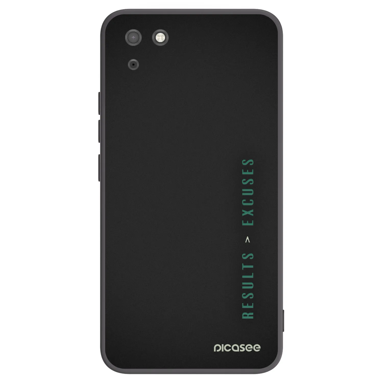 Picasee silikonski črni ovitek za Huawei Y5P - Results x Excuses