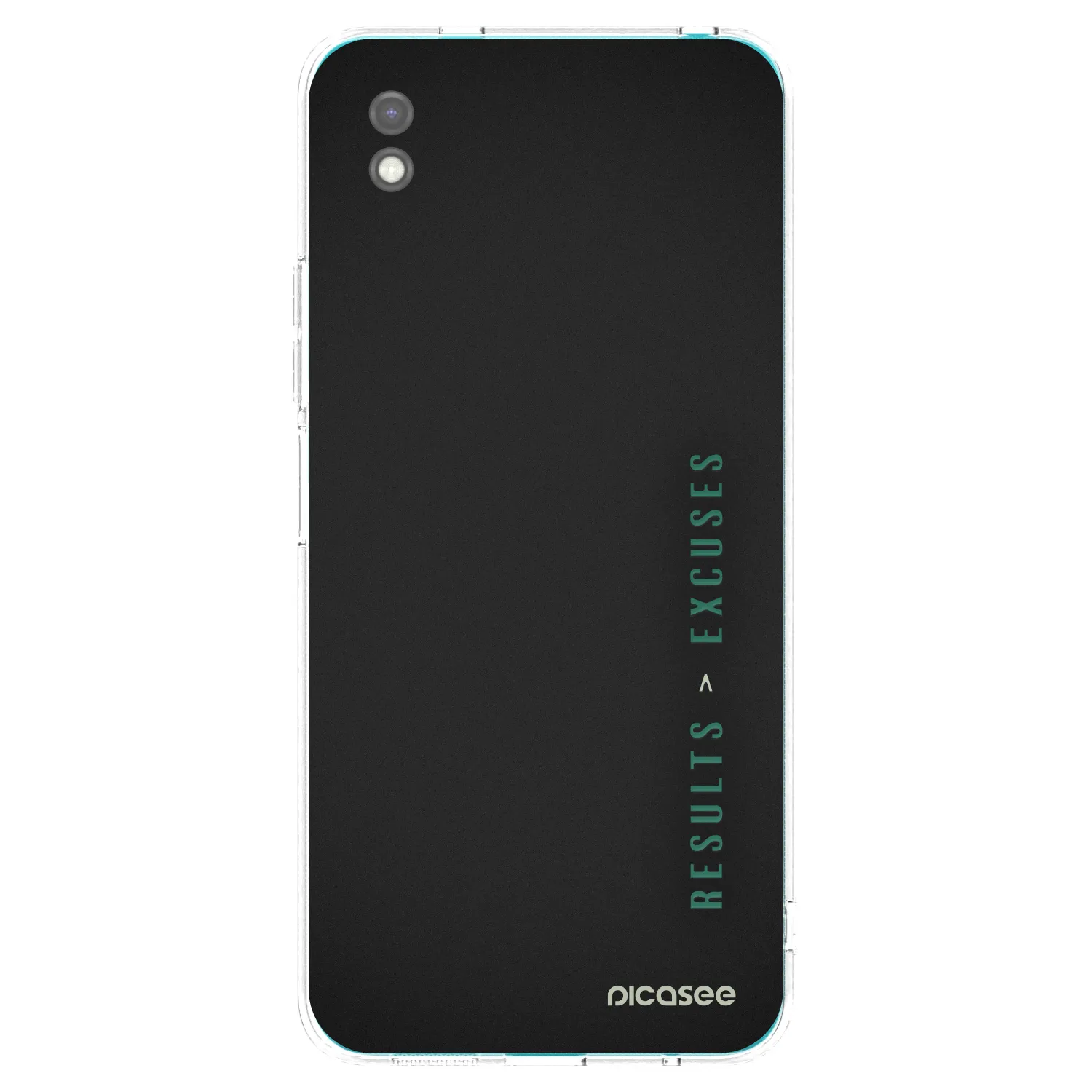 Picasee silikonski črni ovitek za Xiaomi Redmi 9A - Results x Excuses