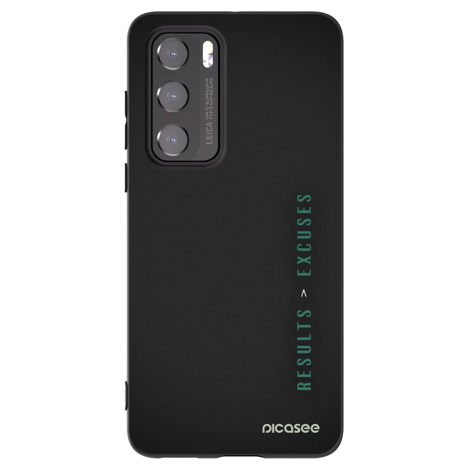Picasee silikonski črni ovitek za Huawei P40 - Results x Excuses