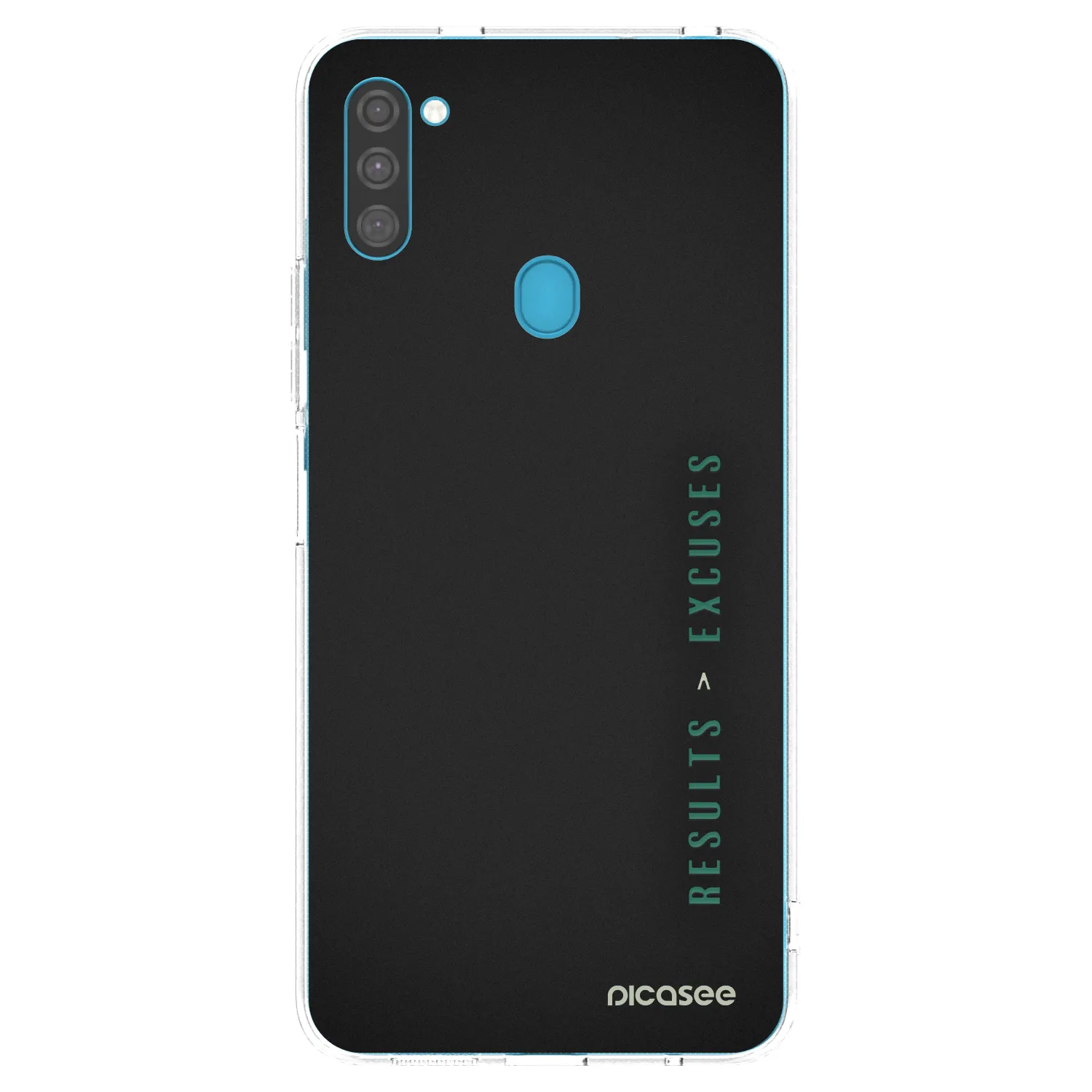 Picasee silikonski prozorni ovitek za Samsung Galaxy M11 - Results x Excuses
