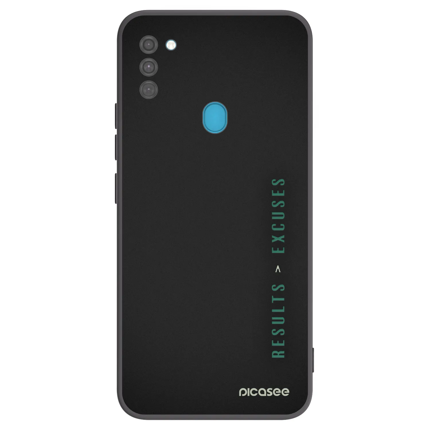 Picasee silikonski črni ovitek za Samsung Galaxy M11 - Results x Excuses
