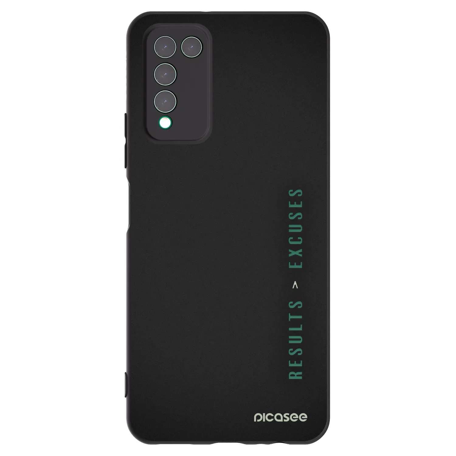 Picasee silikonski črni ovitek za Honor 10X Lite - Results x Excuses