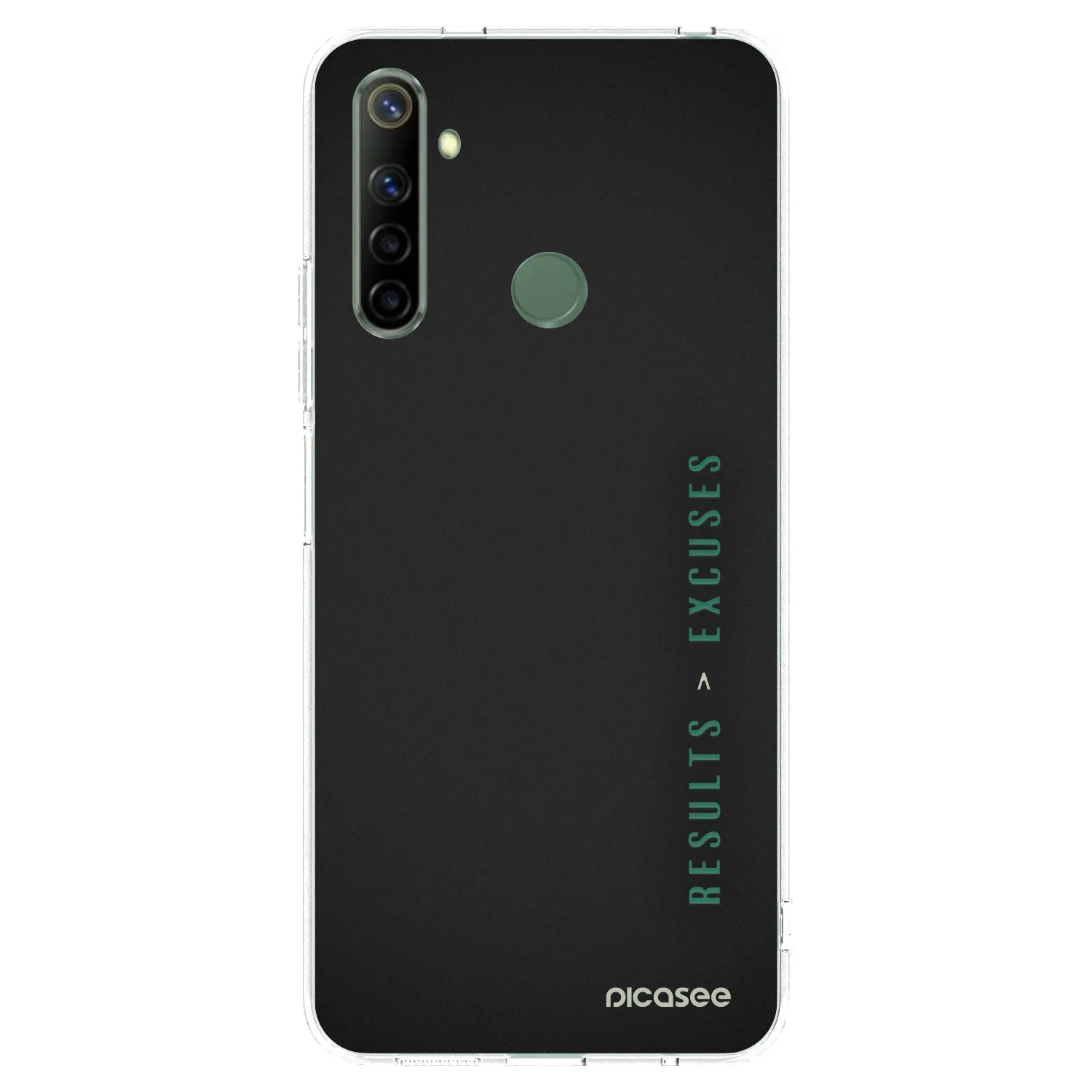 Picasee silikonski prozorni ovitek za Realme 6i - Results x Excuses