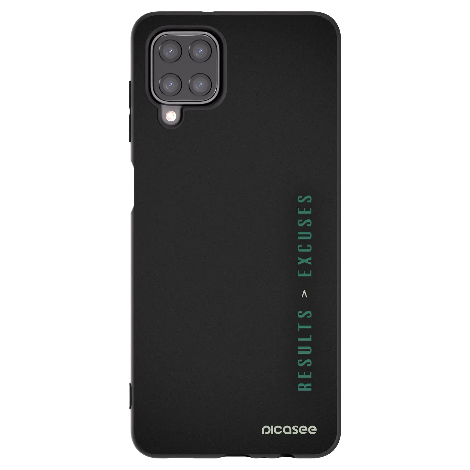 Picasee silikonski črni ovitek za Samsung Galaxy A12 A125F - Results x Excuses
