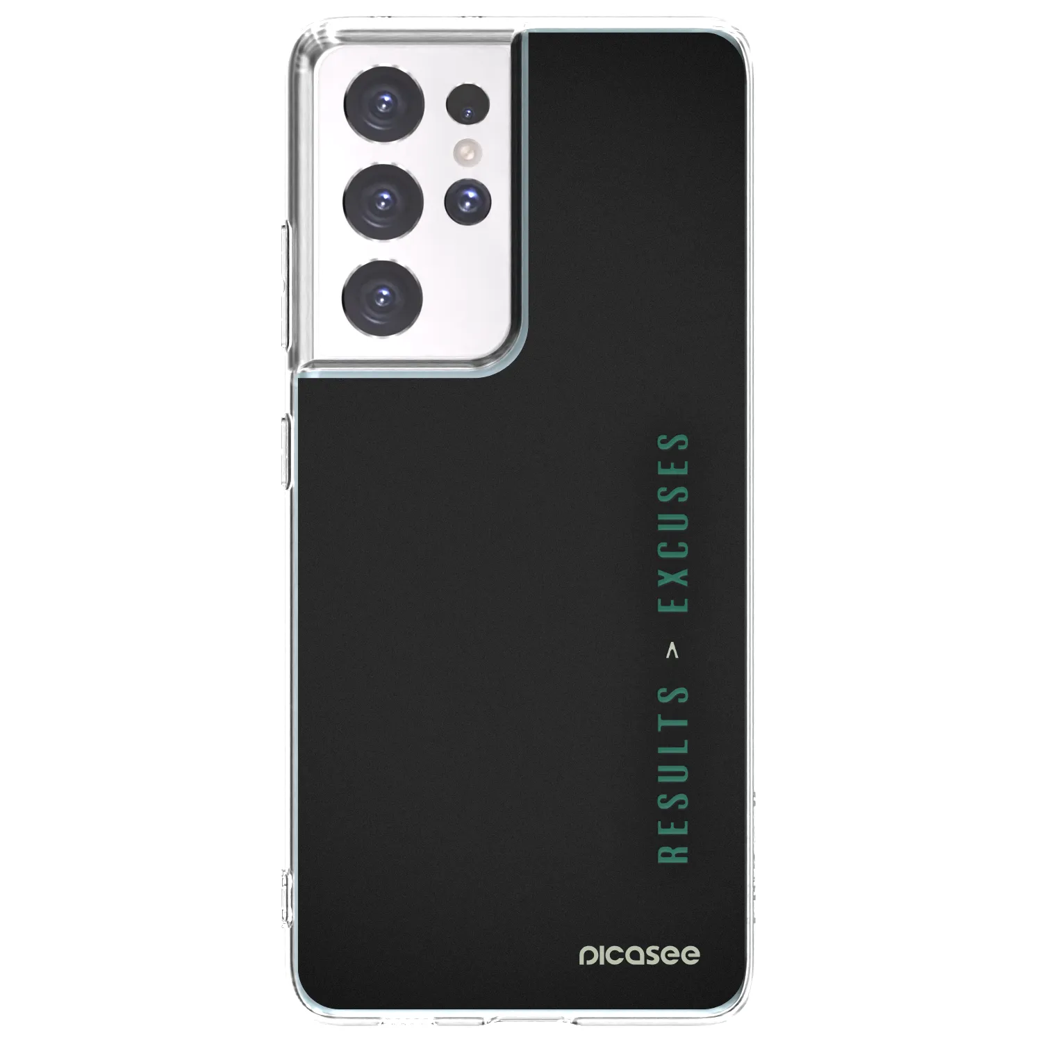 Picasee silikonski prozorni ovitek za Samsung Galaxy S21 Ultra 5G G998B - Results x Excuses