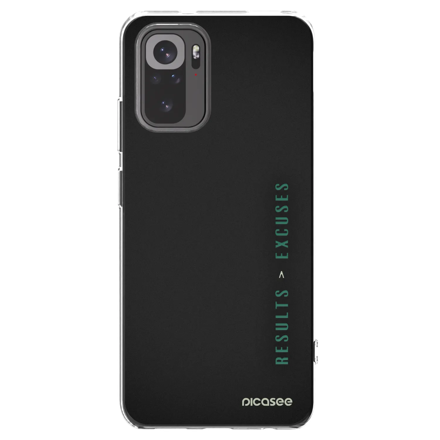 Picasee silikonski prozorni ovitek za Xiaomi Redmi Note 10 - Results x Excuses