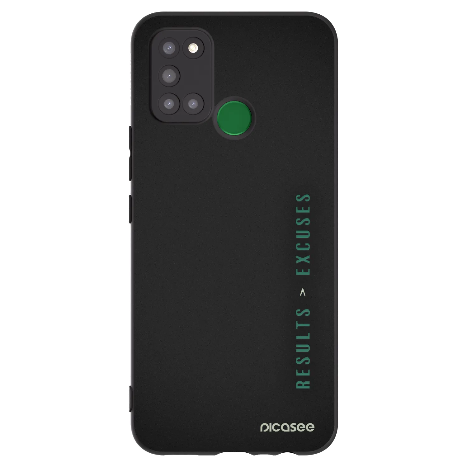Picasee silikonski črni ovitek za Realme 7i - Results x Excuses