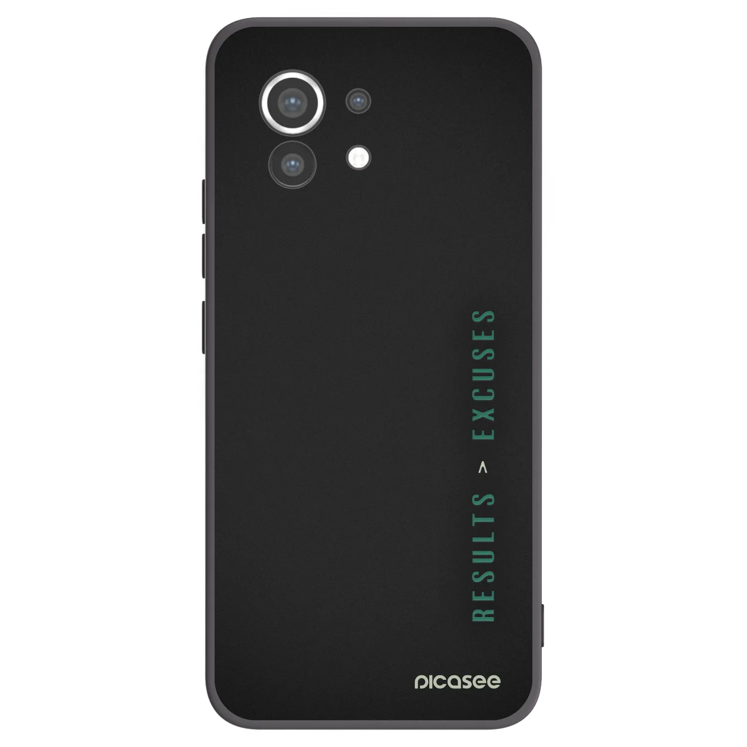 Picasee silikonski črni ovitek za Xiaomi Mi 11 - Results x Excuses
