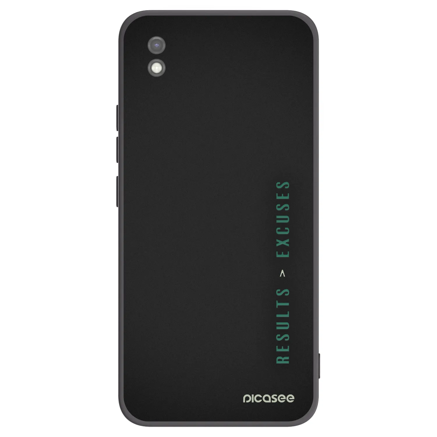 Picasee silikonski črni ovitek za Xiaomi Redmi 9AT - Results x Excuses