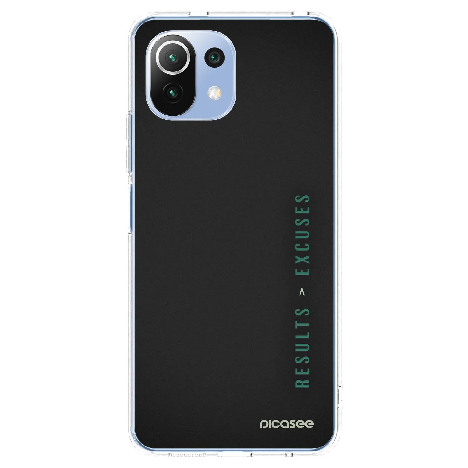 Picasee silikonski prozorni ovitek za Xiaomi Mi 11 Lite - Results x Excuses