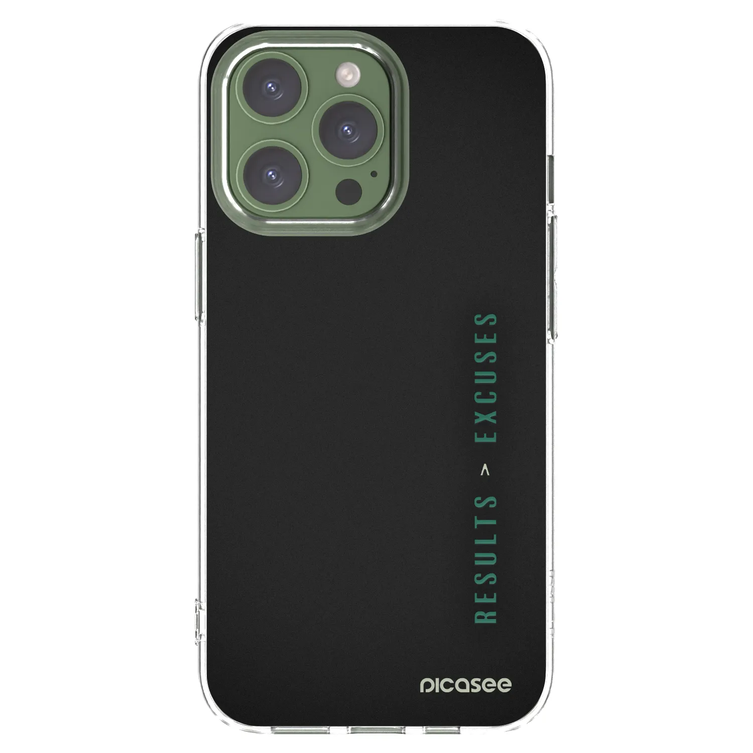Picasee silikonski prozorni ovitek za Apple iPhone 13 Pro - Results x Excuses