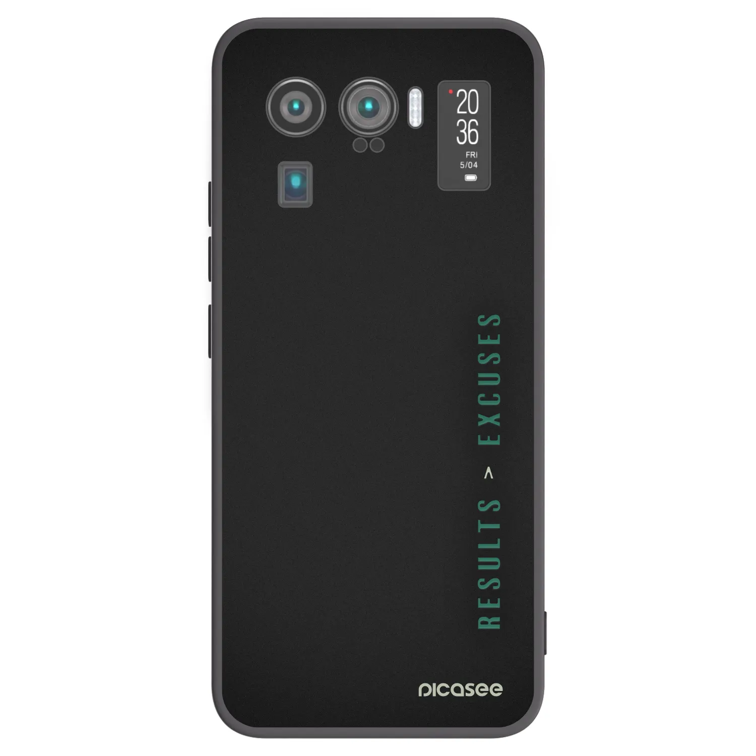 Picasee silikonski črni ovitek za Xiaomi Mi 11 Ultra - Results x Excuses
