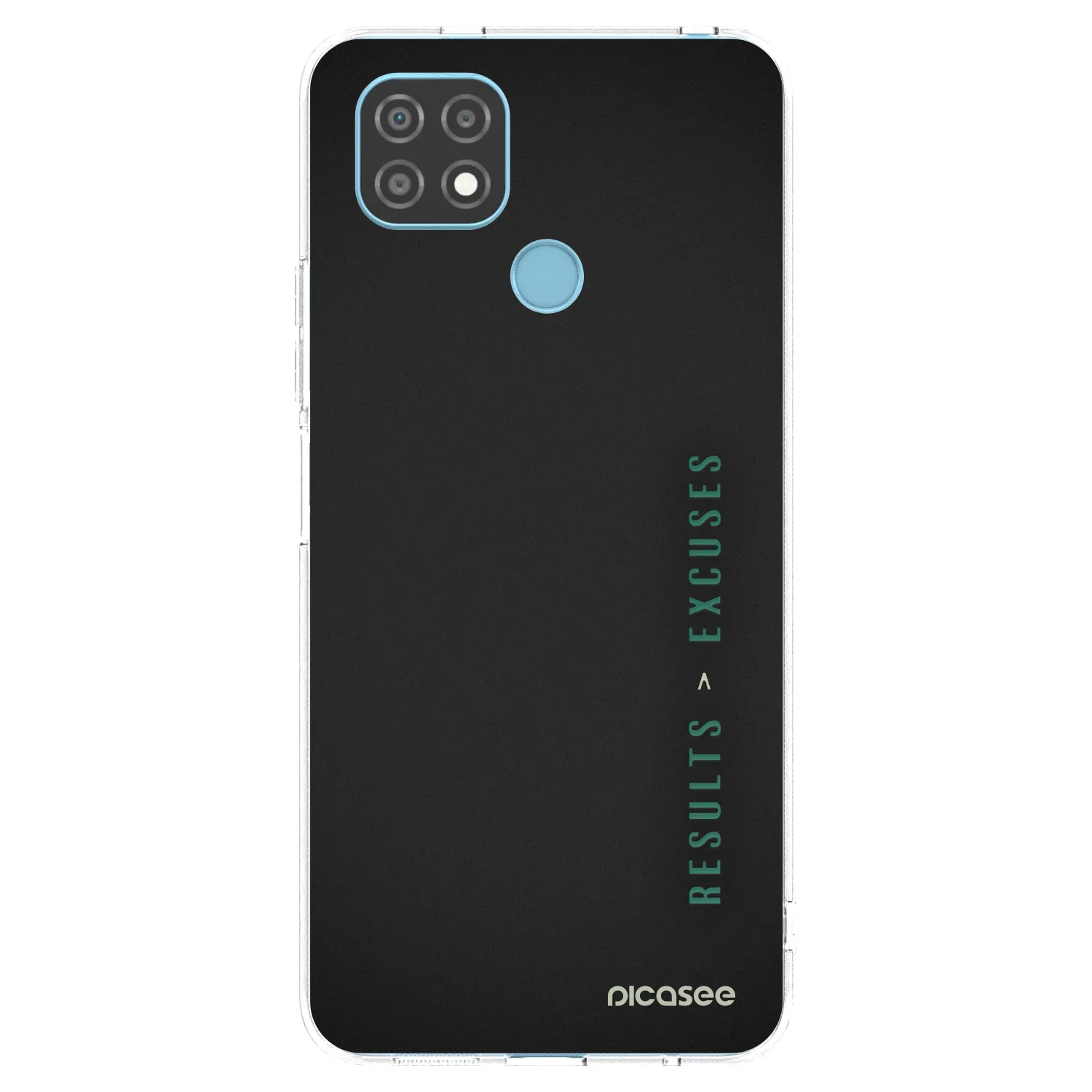 Picasee silikonski prozorni ovitek za Realme C21 - Results x Excuses