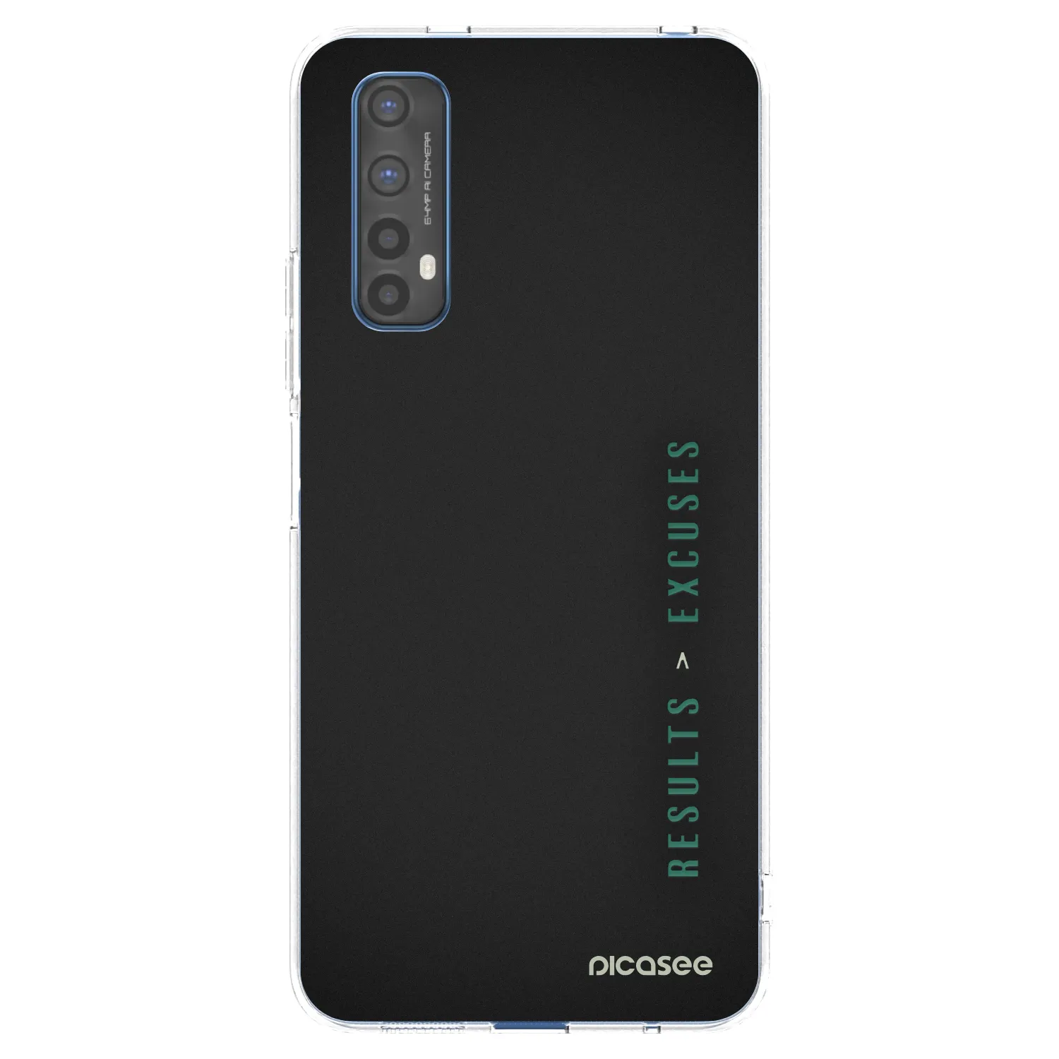 Picasee silikonski prozorni ovitek za Realme 7 - Results x Excuses