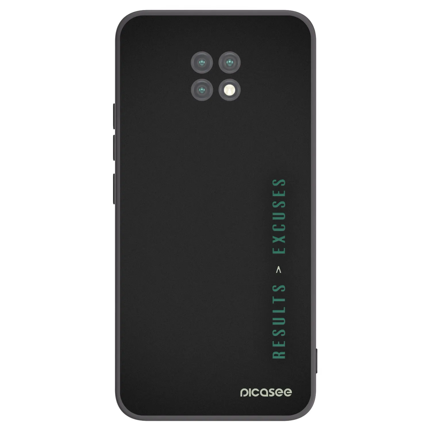 Picasee silikonski črni ovitek za Xiaomi Redmi Note 9T - Results x Excuses