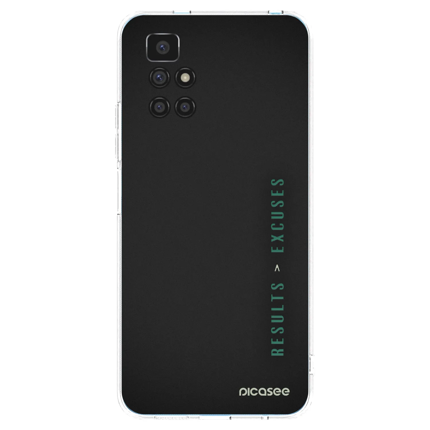Picasee silikonski prozorni ovitek za Xiaomi Redmi 10 - Results x Excuses