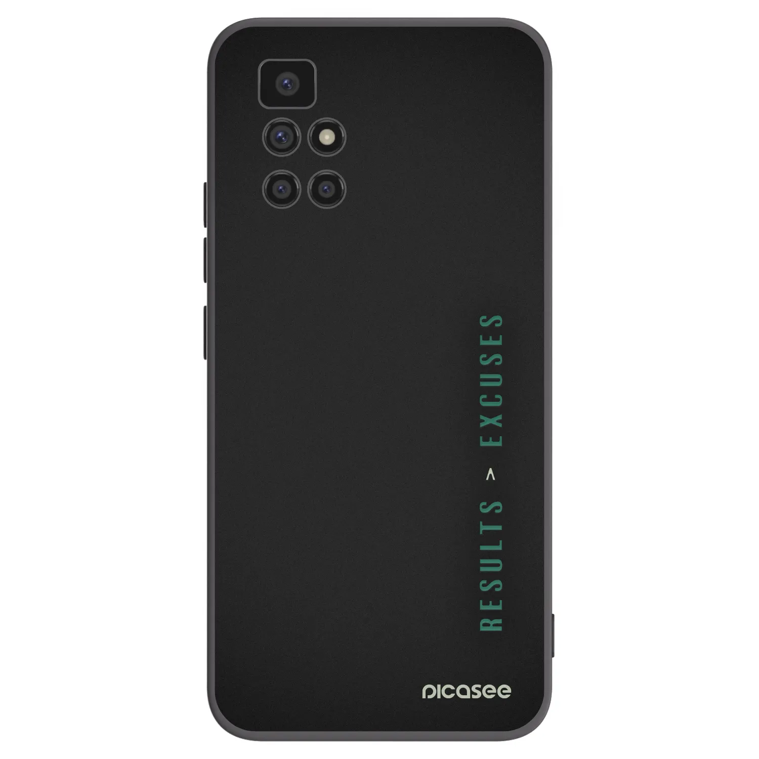 Picasee silikonski črni ovitek za Xiaomi Redmi 10 - Results x Excuses