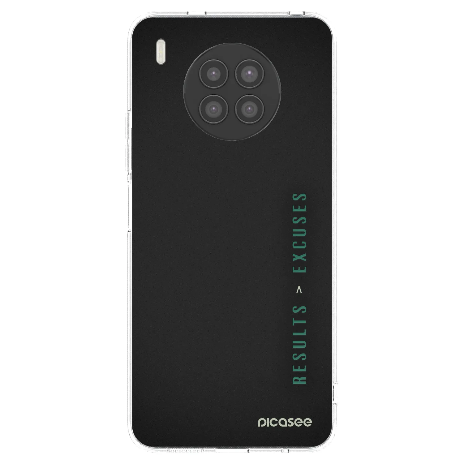Picasee silikonski prozorni ovitek za Huawei Nova 8i - Results x Excuses