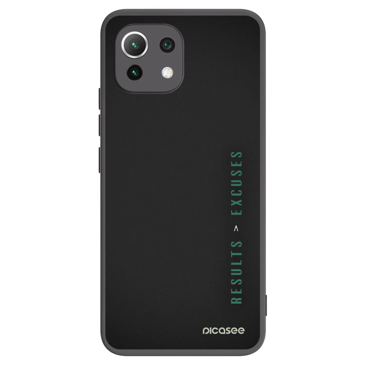 Picasee silikonski črni ovitek za Xiaomi 11 Lite 5G NE - Results x Excuses