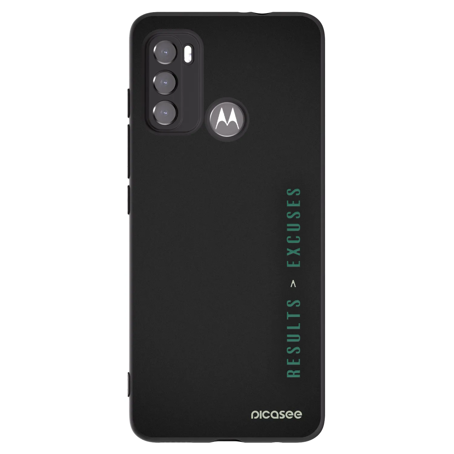 Picasee silikonski črni ovitek za Motorola Moto G60 - Results x Excuses