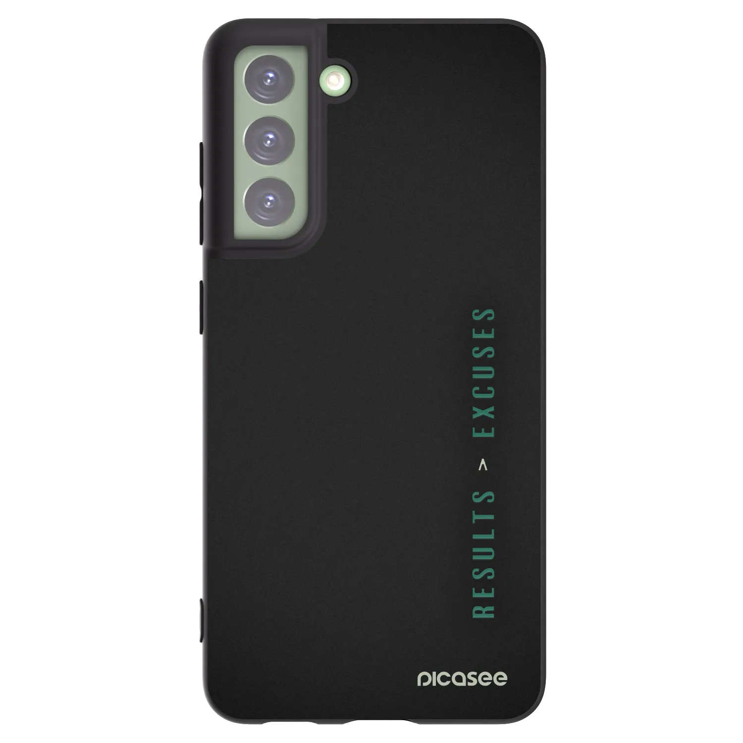 Picasee silikonski črni ovitek za Samsung Galaxy S21 FE 5G - Results x Excuses