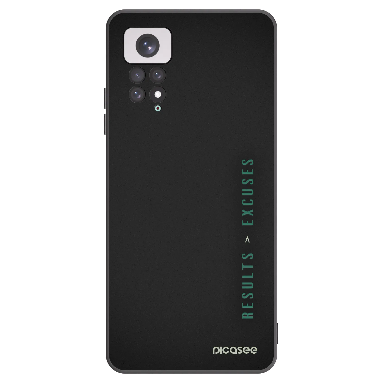 Picasee silikonski črni ovitek za Xiaomi Redmi Note 11 - Results x Excuses