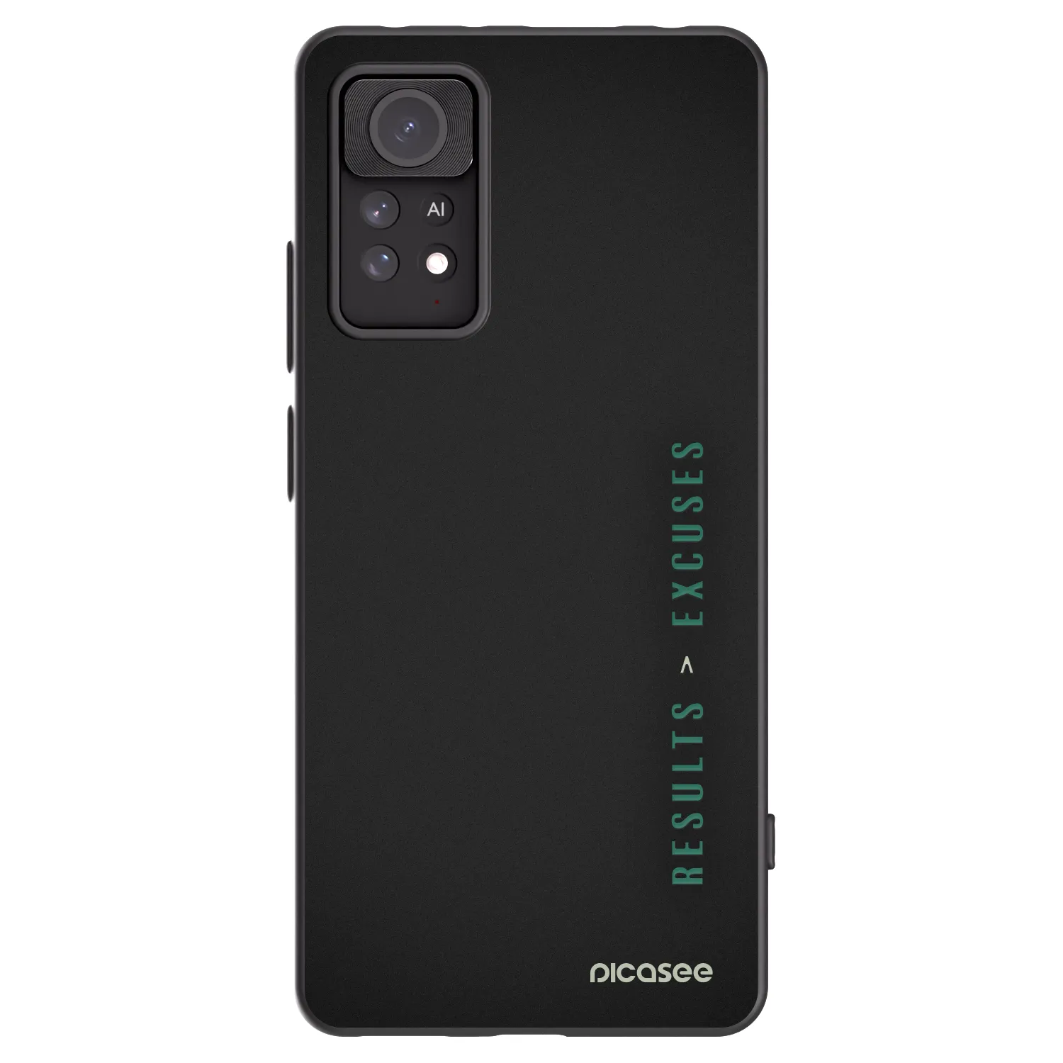 Picasee silikonski črni ovitek za Xiaomi Redmi Note 11 Pro - Results x Excuses