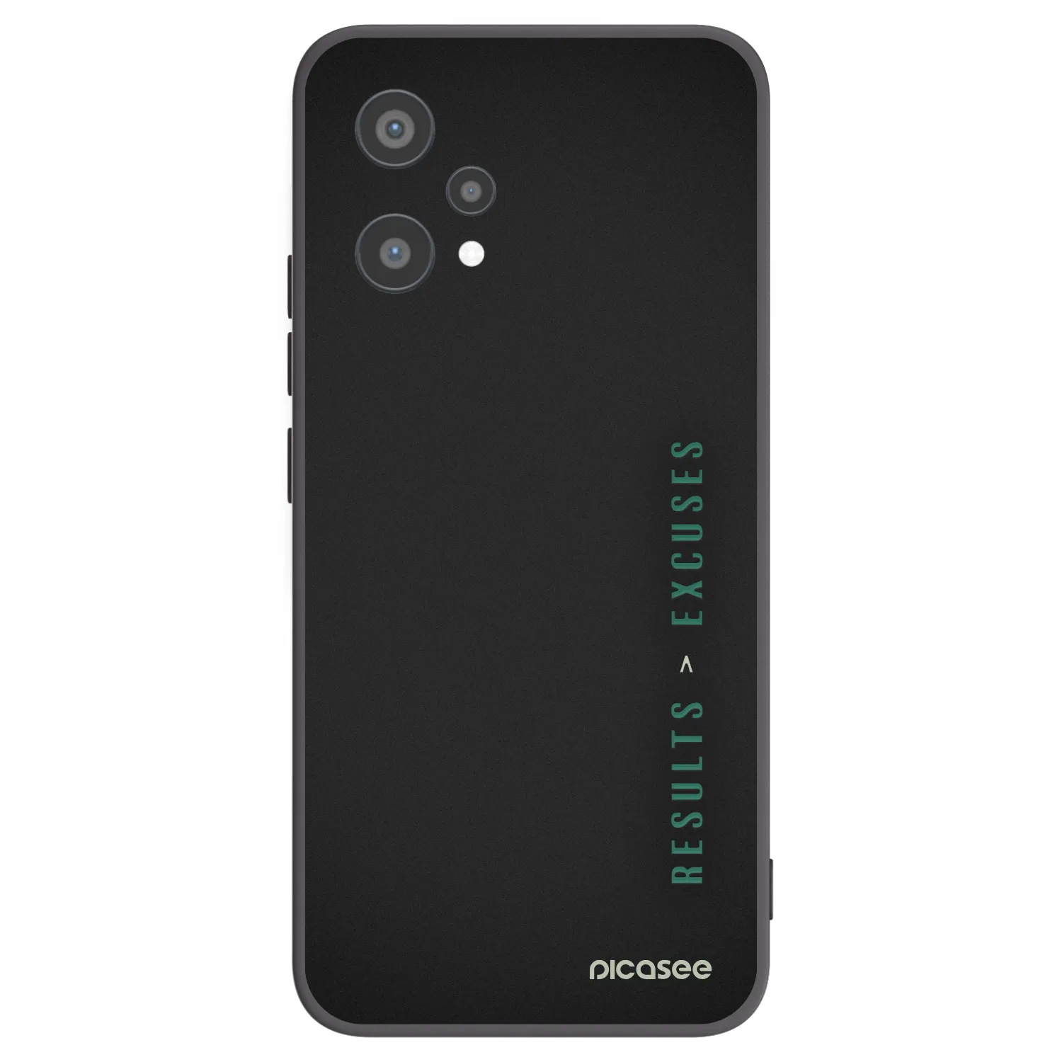 Picasee silikonski črni ovitek za Realme 9 Pro 5G - Results x Excuses