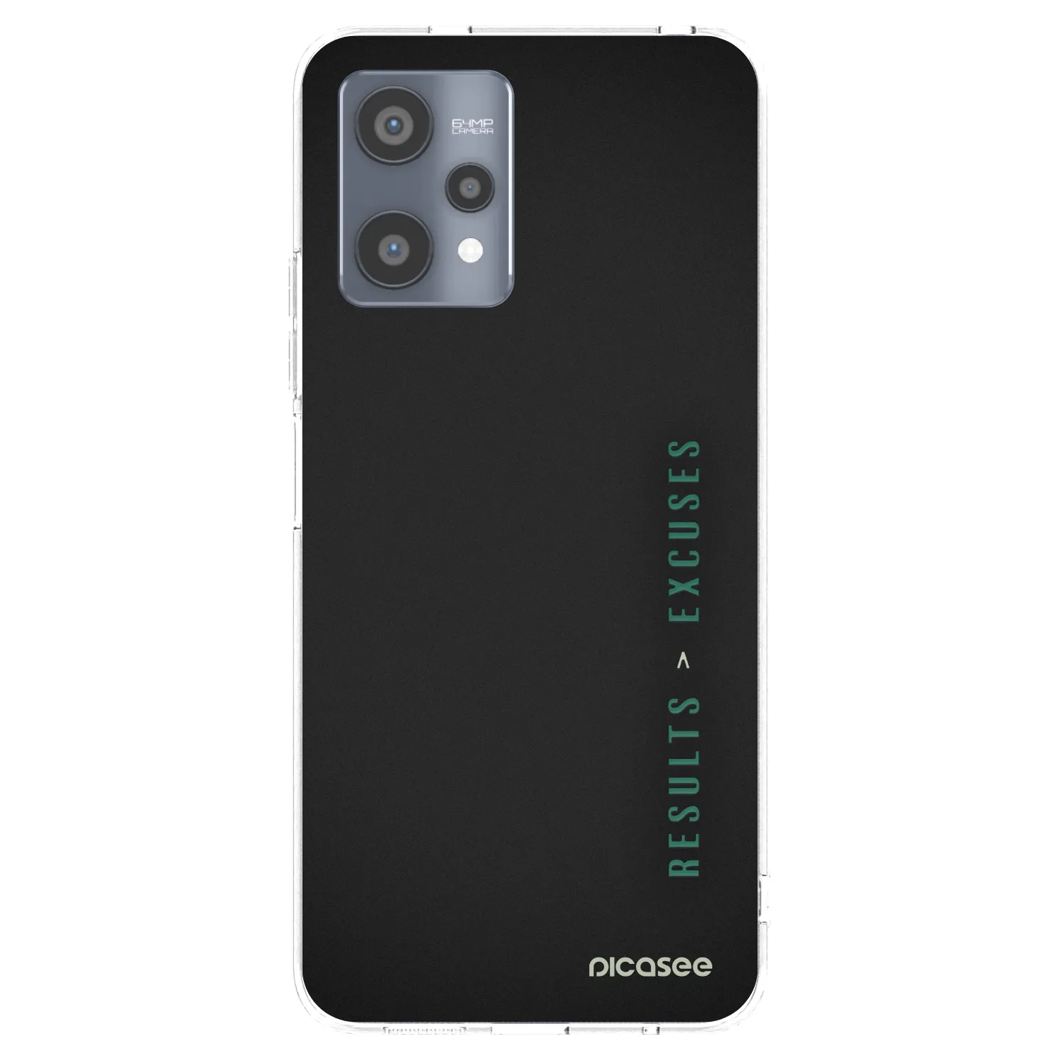 Picasee silikonski prozorni ovitek za Realme 9 Pro 5G - Results x Excuses