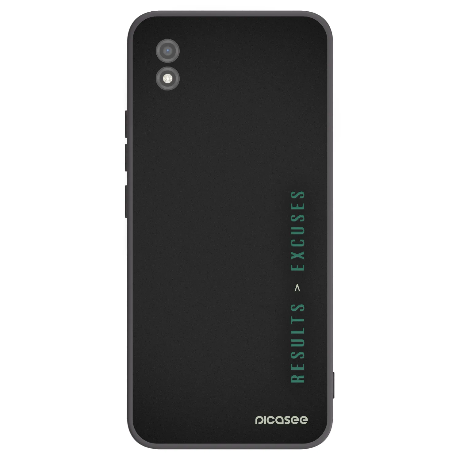 Picasee silikonski črni ovitek za Realme C11 (2021) - Results x Excuses