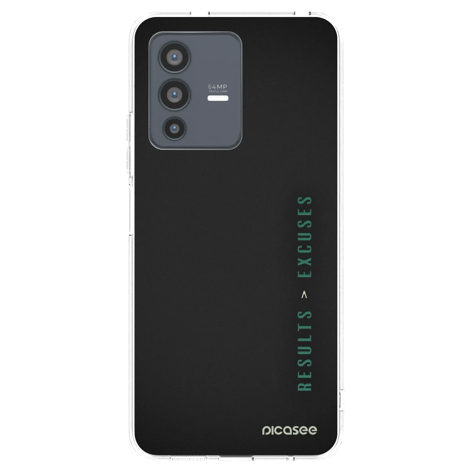 Picasee silikonski prozorni ovitek za Vivo V23 5G - Results x Excuses