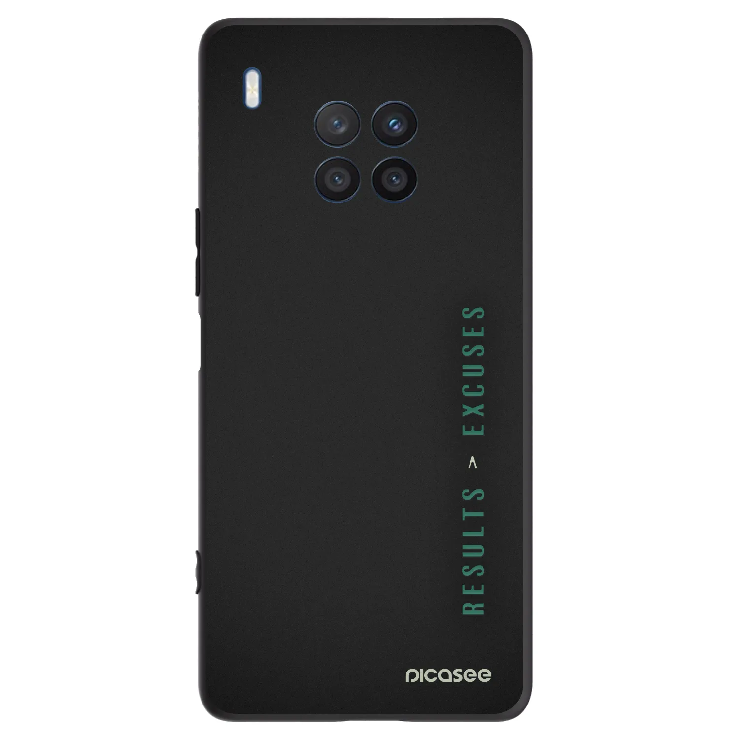Picasee silikonski črni ovitek za Honor 50 Lite - Results x Excuses