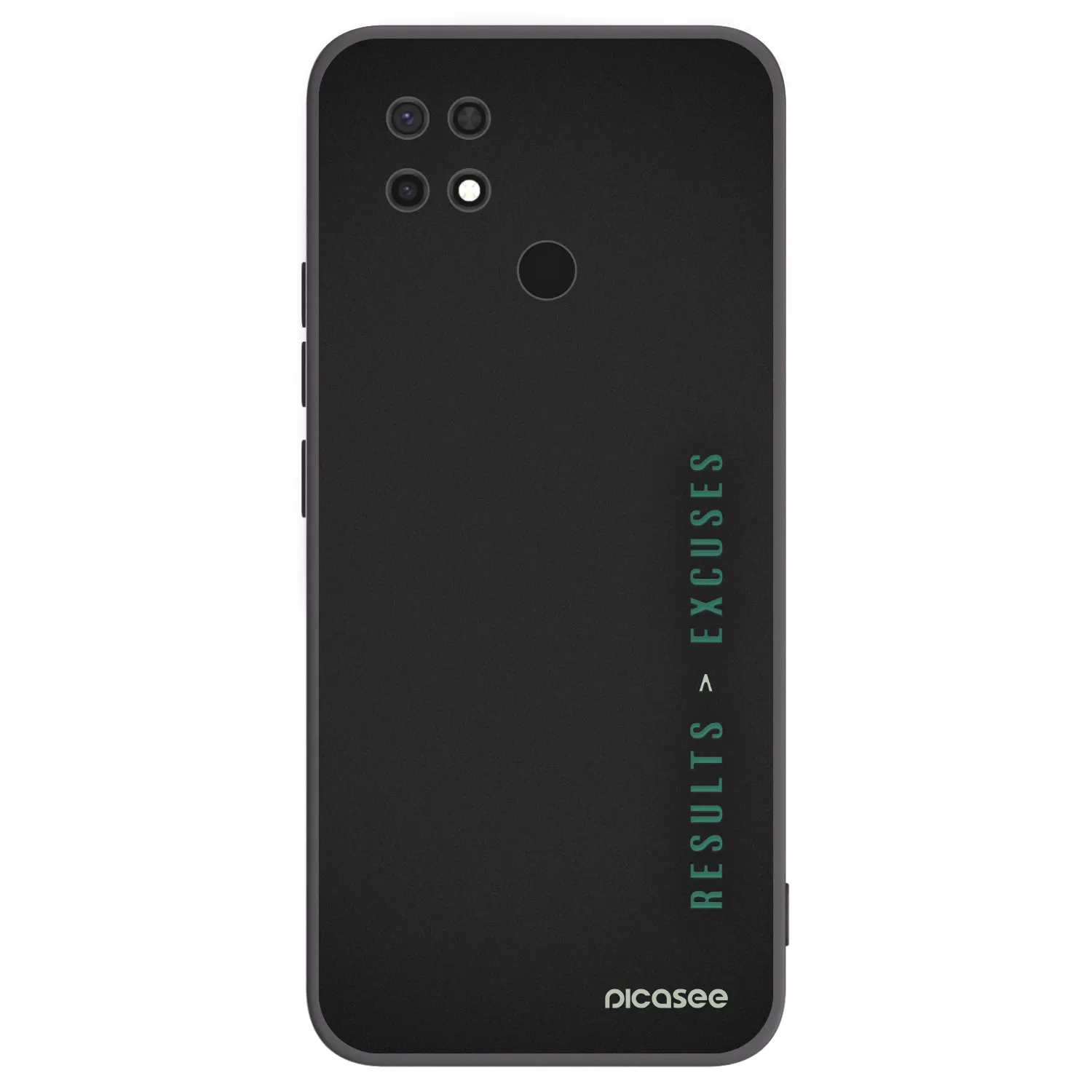 Picasee silikonski črni ovitek za Xiaomi Redmi 10C - Results x Excuses