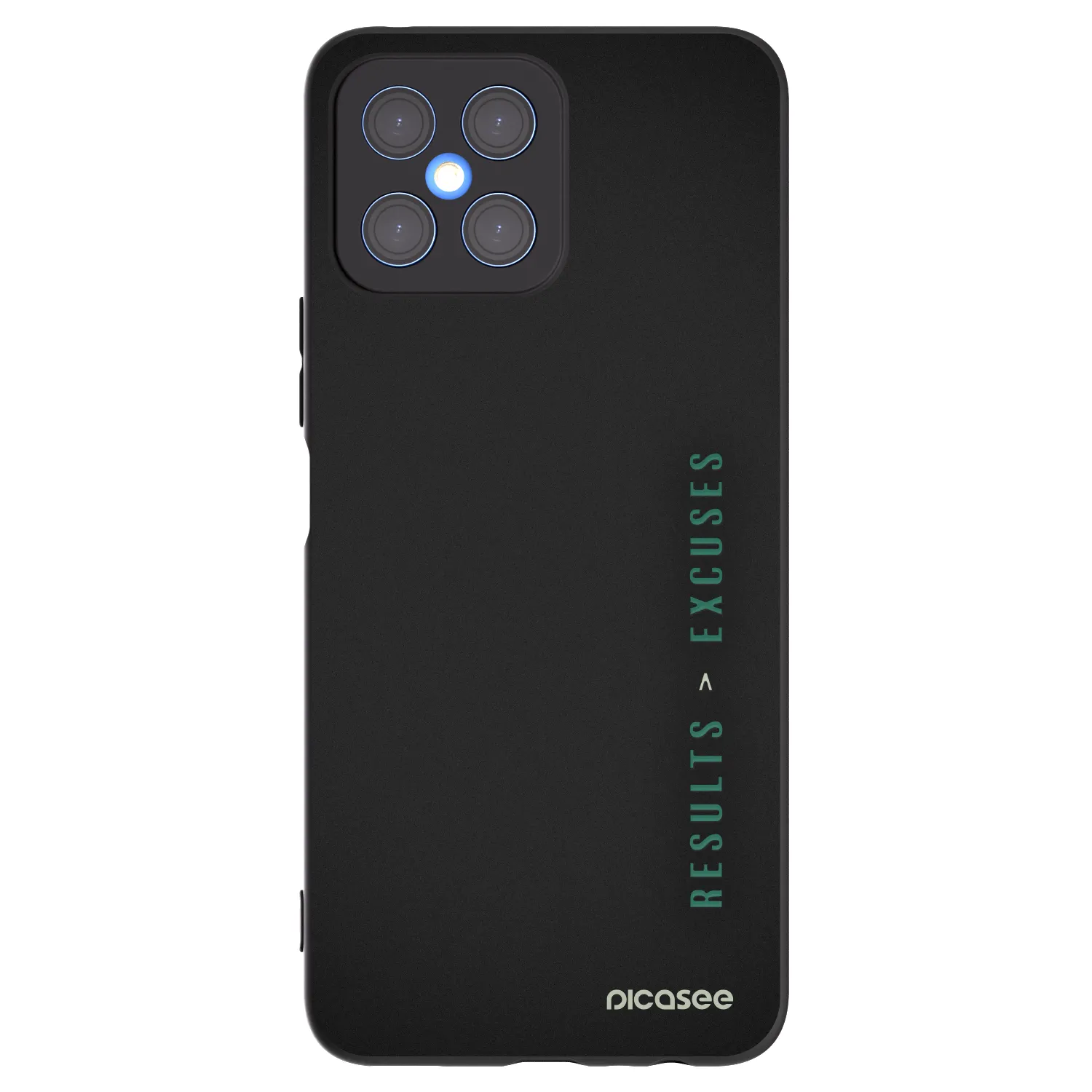 Picasee silikonski črni ovitek za Honor X8 4G - Results x Excuses