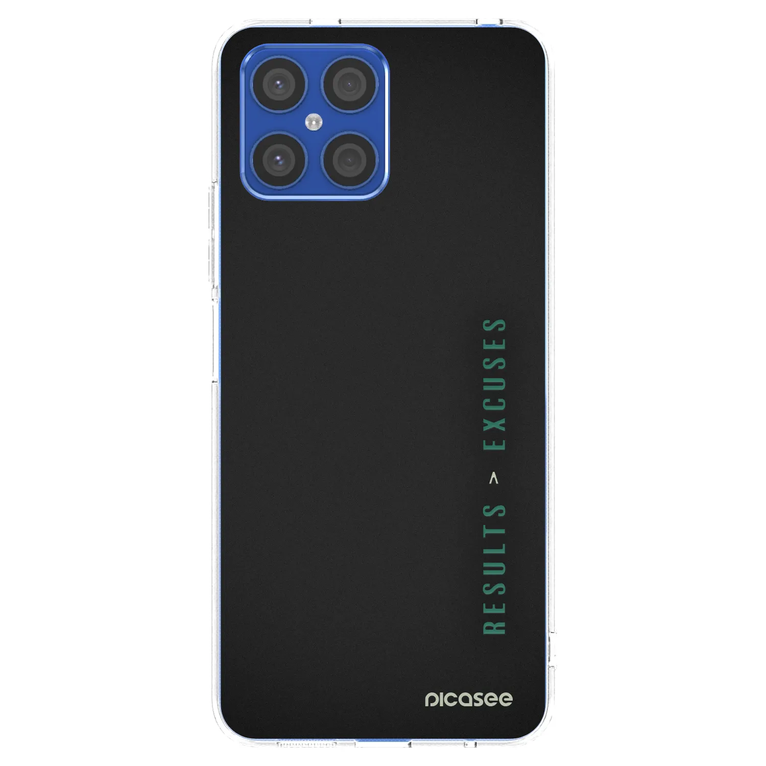 Picasee silikonski prozorni ovitek za Honor X8 4G - Results x Excuses