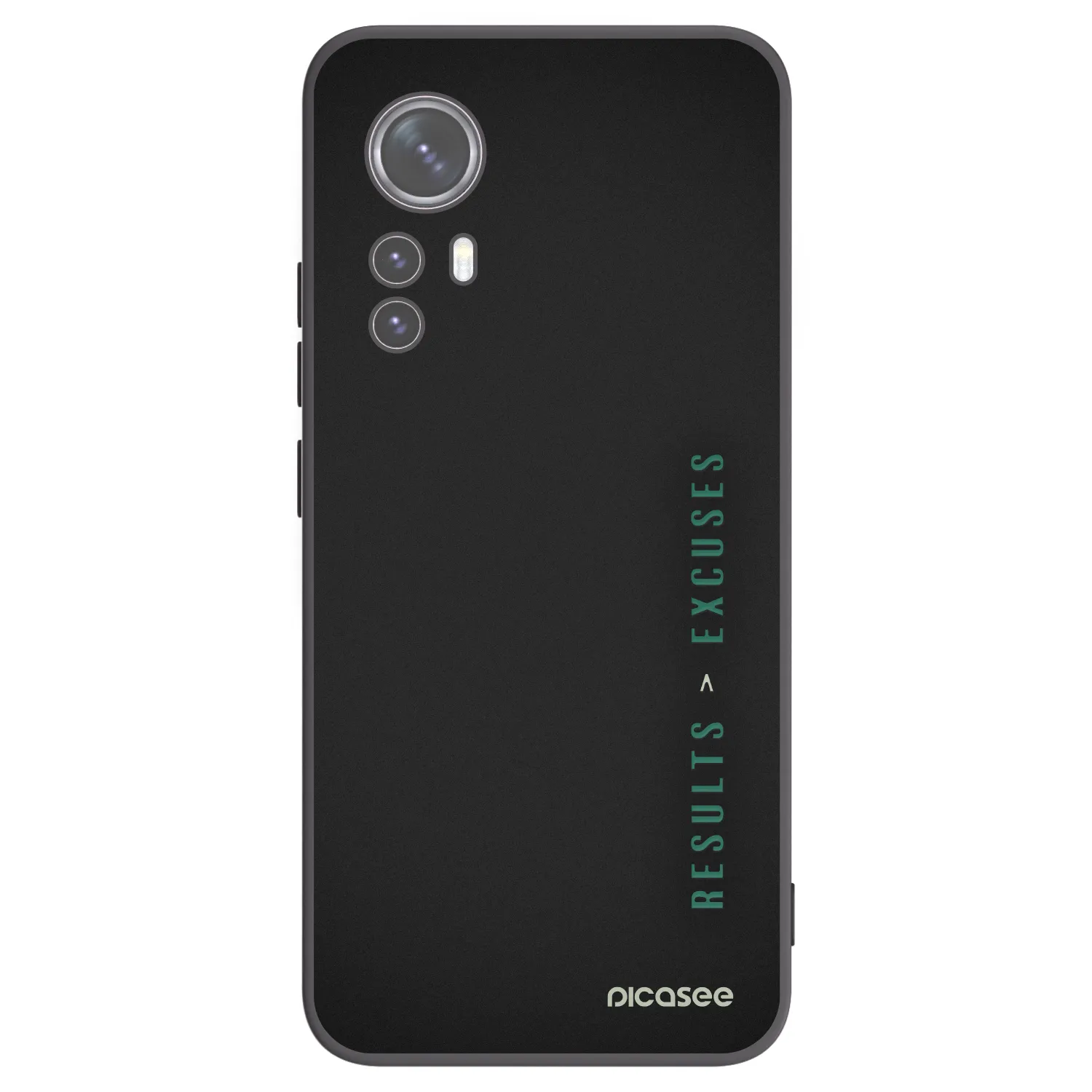 Picasee silikonski črni ovitek za Xiaomi 12X - Results x Excuses