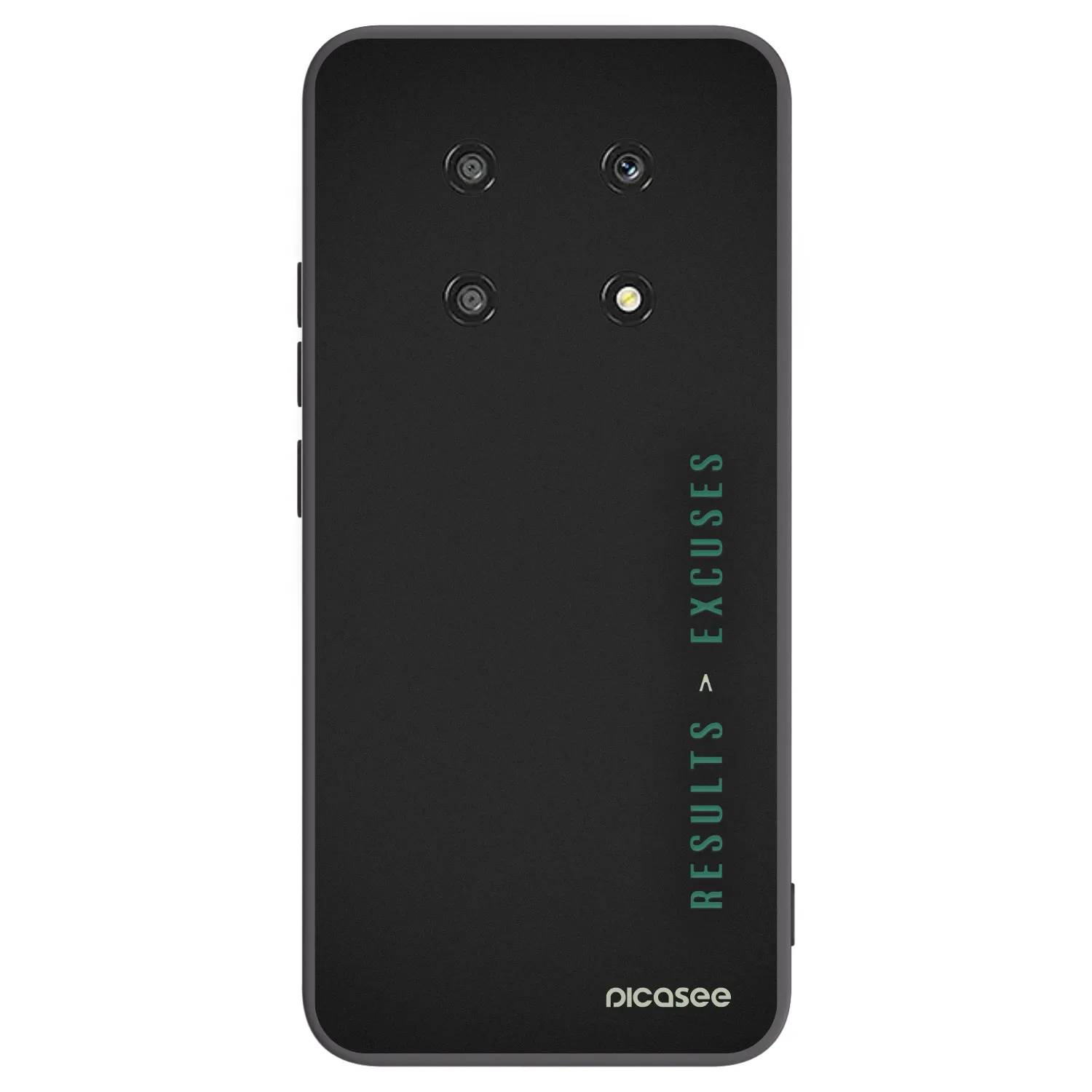Picasee silikonski črni ovitek za Honor Magic4 Lite 5G - Results x Excuses