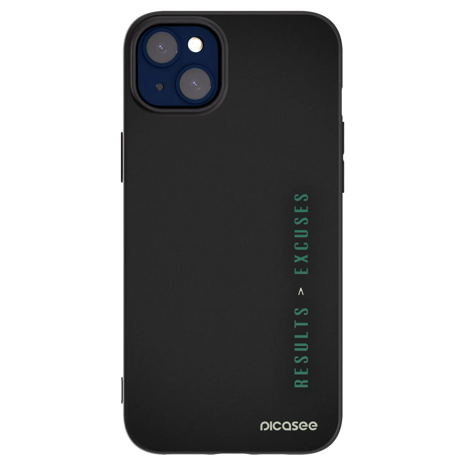 Picasee silikonski črni ovitek za Apple iPhone 14 Plus - Results x Excuses